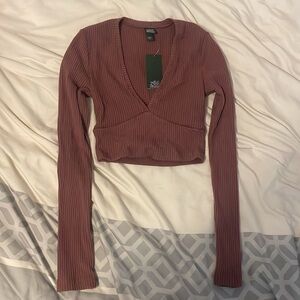 Purple/maroon crop top